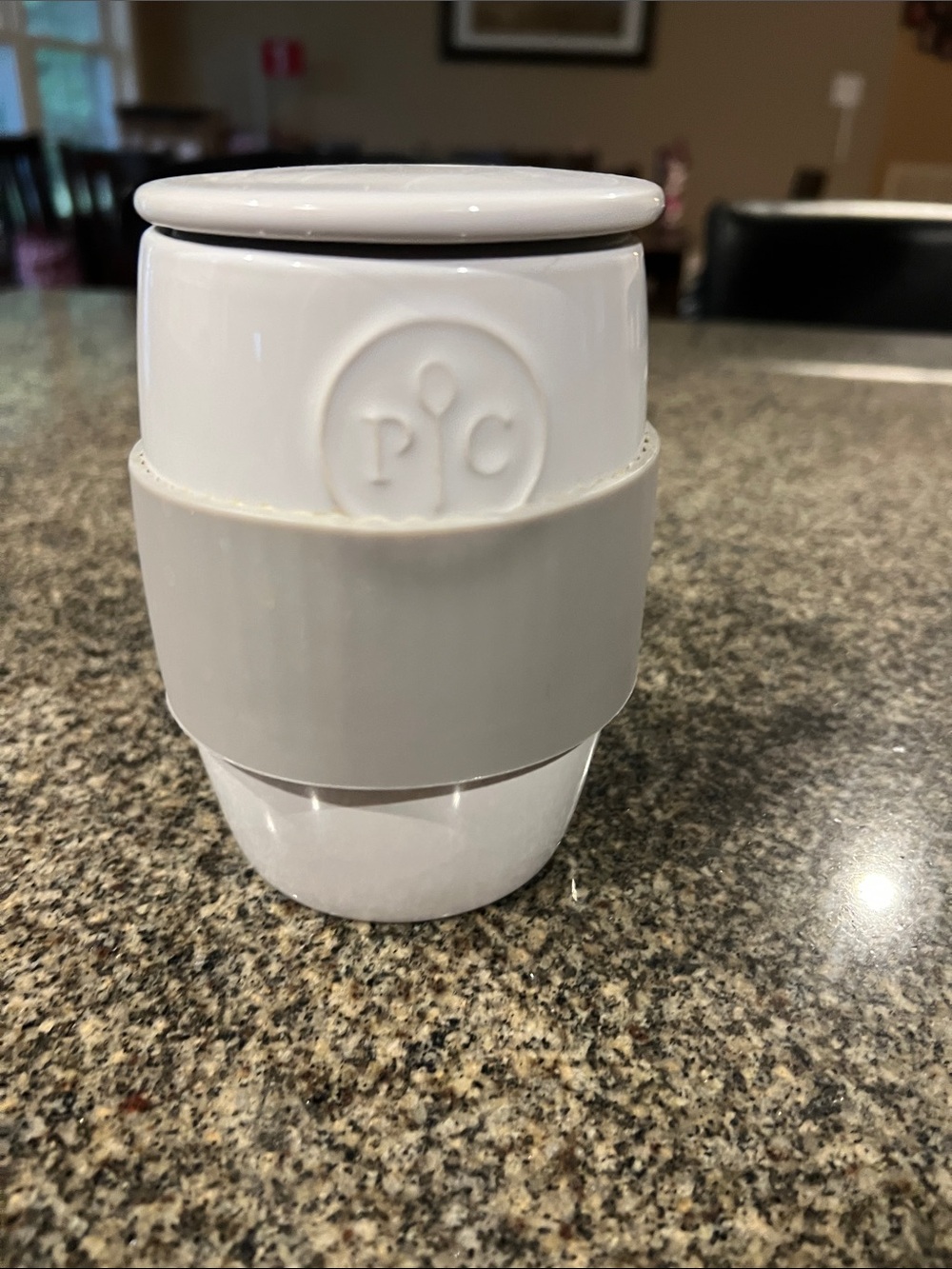 Pampered Chef White Ceramic Microwave egg cooker